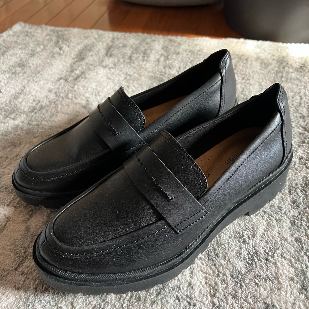 Clark’s Black Loafers